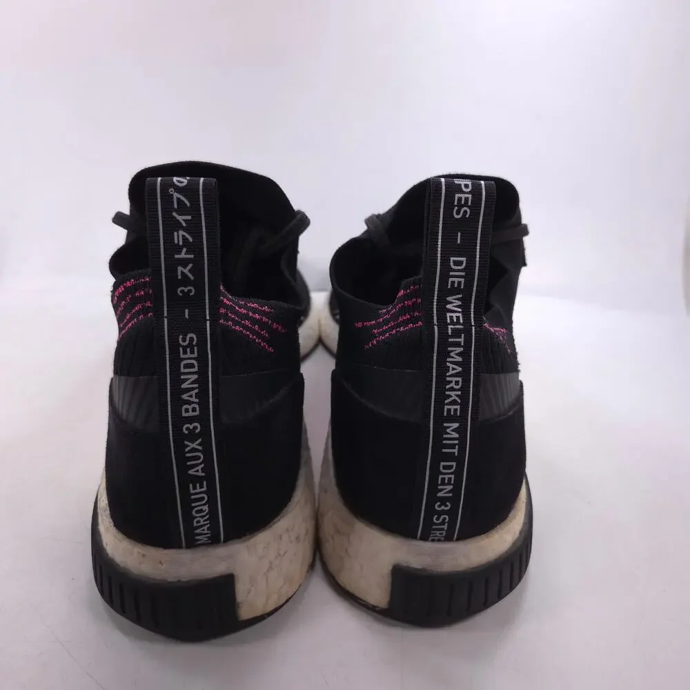 Adidas NMD Racer Primeknit Athletic Running Shoe Mens Size 13 CQ2441 Black White